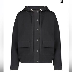 Aleeza Paris rosee black jacket with gold buttons